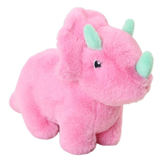 Aurora World Eco Nation Pink Triceratops Dinosaur Soft Plush Stuffed Animal Toy - Picture 1 of 12